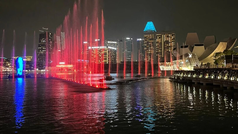 Lichtspektakel in Singapur: Lara Heini will noch öfters die Vorzüge Asiens erkunden.
