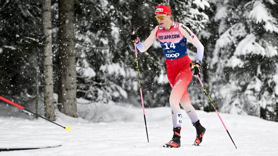 Heimspiel: Désirée ist an der Tour de  Ski in Davos  unterwegs im Verfolgungswettkampf in der klassischen Technik.