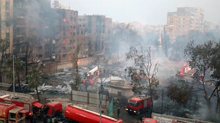 Die Flammen zerstörten das 1944 erbaute Studio al-Ahram in der Region Gizeh westlich der Hauptstadt Kairo.