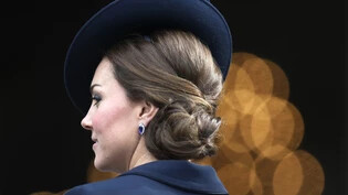ARCHIV - Kate Middleton bei einem Gedenkgottesdienst in London. Bei der Prinzessin ist nach einer Bauch-Operation Krebs diagnostiziert worden. Foto: Lefteris Pitarakis/AP/dpa