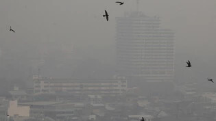 ARCHIV - Eine dicke Smogschicht bedeckt die Stadt Chiang Mai. Foto: Wichai Taprieu/AP/dpa